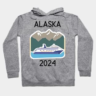 Cruise Alaska 2024 with mountains Hoodie